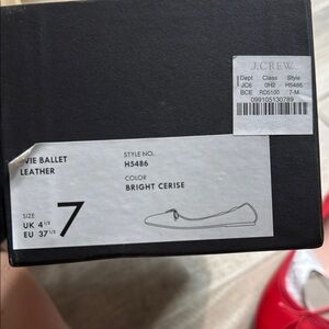 J.Crew Bright Cerise Ballet Flats